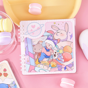 网格本手账本少女心活页方格