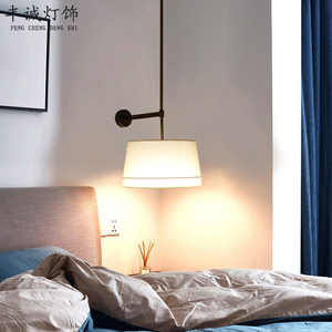 新中式壁灯简约创意卧室床头酒店客房客厅背景墙过道轻奢LED吊灯