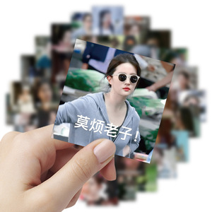 60张神仙姐姐刘亦菲防水贴纸搞笑文具滑板手机壳日记手账装饰素材