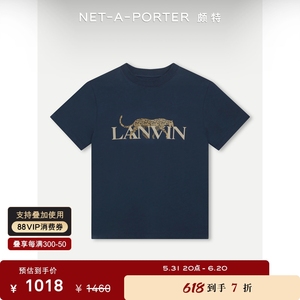 [新品]Lanvin 夏季男童品牌标志印花棉质T恤NAP/NET-A-PORTER颇特