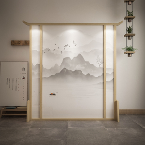 屏风隔断山水座屏