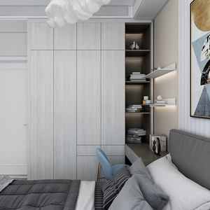 丽维家整体衣柜全屋定制一门到顶衣柜现代简约卧室衣帽间柜子组合