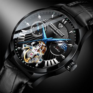 凡爵手表男士全自动机械表陀飞轮镂空防水学生潮20