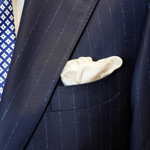 手工卷边100%桑蚕丝纯色真丝手帕男士西装口袋巾西服方巾铁马今歌