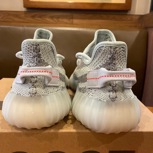 yezi yeezy椰子350可燃冰满天星官网正品冰蓝男鞋真爆三杠休闲鞋