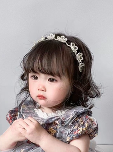 00抖动字节淘宝宝宝儿童男孩假发卷发短发锡纸烫帅气时尚拍照模特