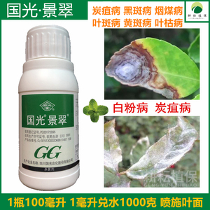 国光景翠 丙环唑 苯醚甲环唑茶花炭疽病叶斑病币斑病 通用杀菌剂