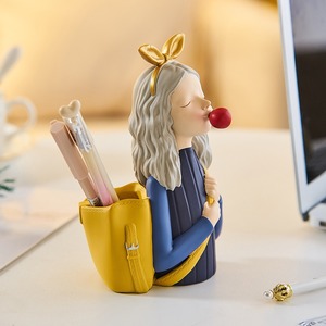 创意笔筒办公室桌面装饰品摆件儿童女生女孩生日礼物实用礼品小
