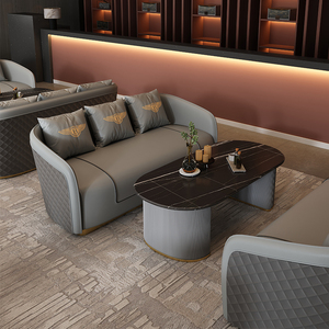 北欧轻奢酒店售楼部处部大堂会所沙发卡座贵宾室展厅接待洽谈沙发