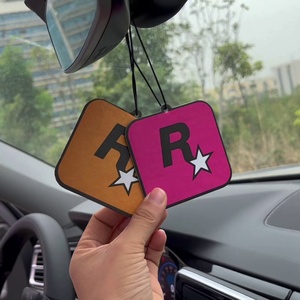 r星车挂件gta个性车内车载香水车载香片香氛香薰车贴卡片贴纸挂件