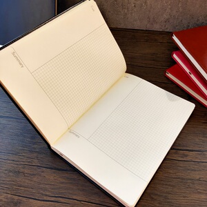 【三分法做笔记】方格版康奈尔笔记本 定页版b5硬皮面记事本读书笔记