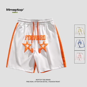 Mmoptop新款篮球短裤男生夏季宽松直筒运动五分裤中性风休闲裤子