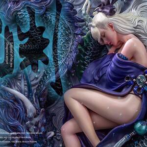 [cn造物] 罗鹏 原创作品《御龙眠.渊》正品授权 gk 成品 展示页