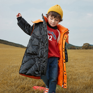 莫小汐儿童不可比喻男中大童装7-8岁-12岁冬贝奇鸟韩版洋气羽绒服