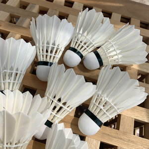 yoの原厂!12只装の羽毛球as50比赛用球鹅毛yy耐打训练球