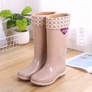 洗车鞋女装水鞋雨靴防滑时尚韩版女式平跟中筒雪天劳保套鞋女款