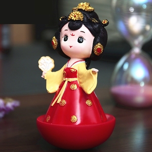 大唐不夜城不倒翁小姐姐摆件公主复古宫廷风仕女娃娃装饰礼物