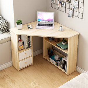 角落小型书桌转角电脑台式桌拐角桌子靠墙卧室家用学生学习桌墙角