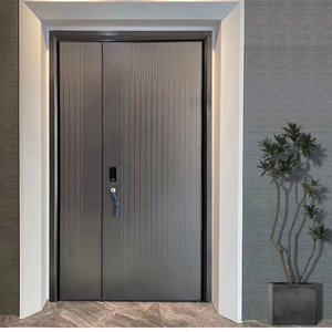 别墅大门双开门子母门中式铸铝门高端豪华防盗自建房入户进户门