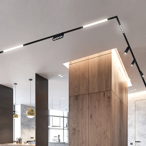 至御磁吸轨道灯嵌入式无边框明装线条射灯客厅酒店别墅无主灯照明