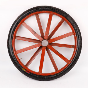 工业脚轮充气型建筑用工矿轮角铁橡胶充气力车轮26寸轮子