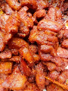 湖南永州特产道县网红鲊肉轧肉下饭菜500克袋装 道县扎肉1袋