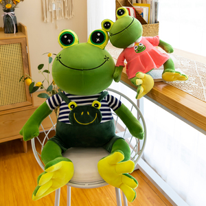 情侣大眼青蛙毛绒玩具青蛙王子公仔玩偶结婚布娃娃抱枕女生日礼物