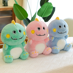 糖果色小恐龙公仔可爱坏坏龙毛绒玩具儿童玩偶家居摆件女礼物男孩