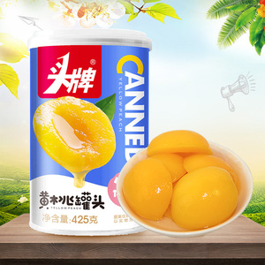 头牌黄桃罐头425克*6罐什锦休闲零食多汁大连山楂椰果即食罐头