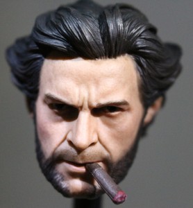 兵人 1/6 金刚狼 狼叔头雕 休杰克曼 青年版 送雪茄  散件 现货