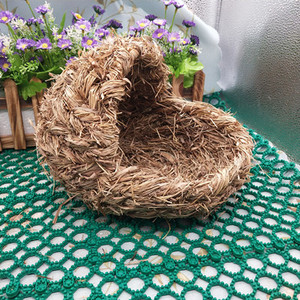 草窝小兔子荷兰猪豚鼠草窝专用手工编织取暖小草窝草垫冬天保暖