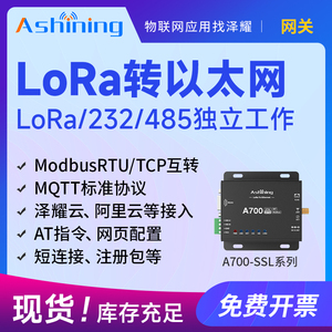 LoRa/485转以太网网关云服务器数传电台通信模块中继主从Modbus