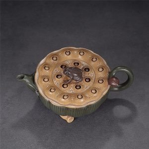 宜兴紫砂壶名家蒋蓉手工原矿绿泥青蛙莲子茶壶茶具功夫茶壶家用