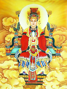 正品新款5d魔方钻石画十字绣妈祖圣像圣母娘娘圆钻满钻客厅供奉画