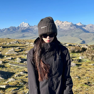 西藏川西旅游穿搭毛线针织帽子女秋冬季2023新款百搭保暖堆堆冷帽