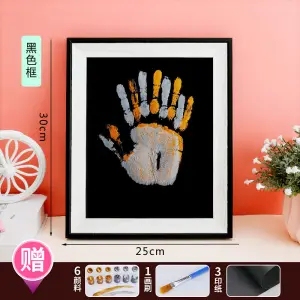 情侣礼物 一对 纪念520手印相框diy油画男生女朋友小玩意周年实用