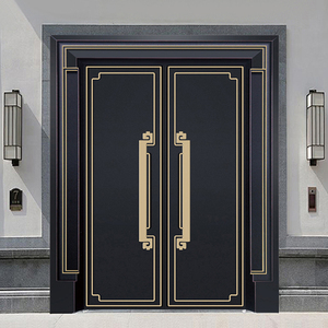 别墅大门双开门定制对开入户门防盗门家用乡村农村四开进户门外门