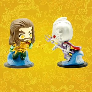 dc海王手办电影周边同款q版模型摆件漫画三叉戟玩具叉子生日礼物