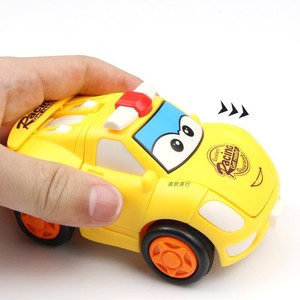 车宝四兄弟玩具汽车新款Q版小车儿童惯性变形撞击飞机耐摔回力车
