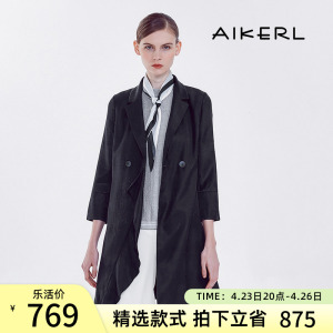 款新款春装西装小翻驳领短款女装b191112aikerl艾可儿旗舰店2694