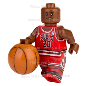 兼容乐高nba篮球xp150飞人乔丹公牛队23号第三方拼装积木人仔玩具