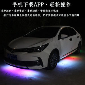 汽车底盘灯装饰氛围灯高防水声控音乐爆闪灯led幻彩流光底盘灯