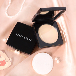 bobbi brown芭比布朗波朗黑金羽柔蜜粉饼新款控油持久定妆粉饼10g