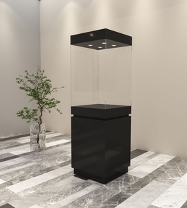 木质珠宝玉器文物展柜定做博物馆展台陈列柜古董玻璃展示柜产品柜