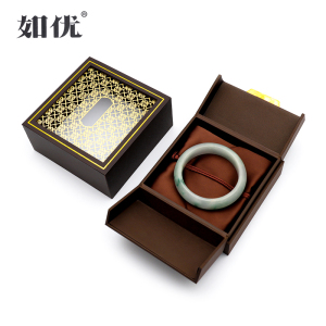 高档古法金传承首饰手镯盒可放玉镯子包装盒手链礼盒盒子空盒批发