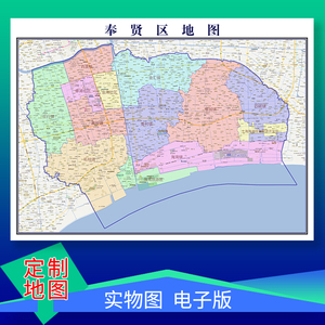 上海奉贤各个镇地图图片