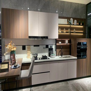 欧派橱柜定制整体厨房橱柜家用经济型厨柜石英石台面组装爱家板