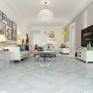 依诺瓷砖 客厅防滑地砖800 通体大理石瓷砖 斜纹蓝金沙 8dt022