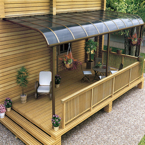 新帝豪弧形阳光房雨棚遮阳棚铝合金隔热别墅庭院露台线上线下同款