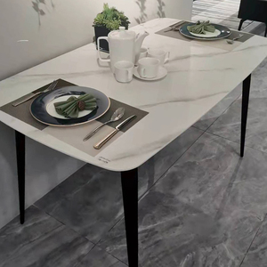 千派 2192餐桌餐台岩140*80板北欧小户型家用